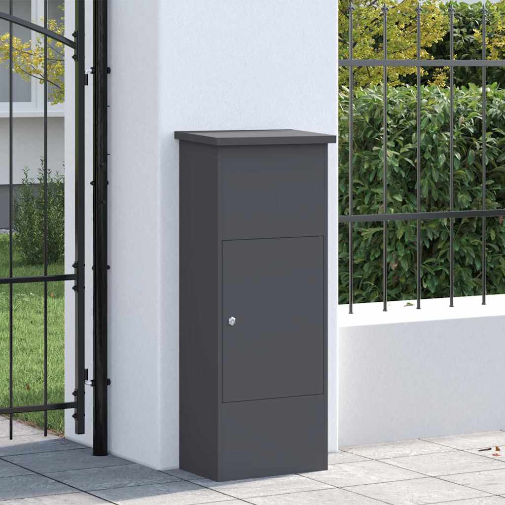 Parcel Drop Box Anthracite 44.5 x 29 x 110.5 cm Steel