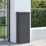 Parcel Drop Box Anthracite 44.5 x 29 x 110.5 cm Steel