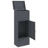 Parcel Drop Box Anthracite 44.5 x 29 x 110.5 cm Steel