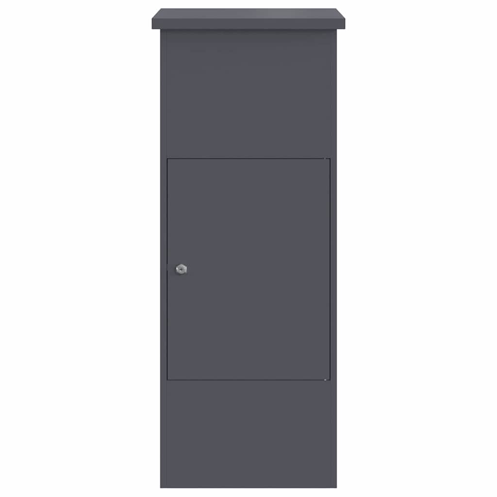 Parcel Drop Box Anthracite 44.5 x 29 x 110.5 cm Steel