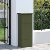 Parcel Drop Box Olive green 44.5 x 29 x 110.5 cm Steel