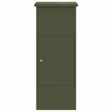 Parcel Drop Box Olive green 44.5 x 29 x 110.5 cm Steel