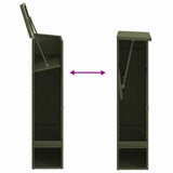 Parcel Drop Box Olive green 44.5 x 29 x 110.5 cm Steel