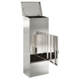Parcel Drop Box Black 44.5 x 29 x 110.5 cm Stainless steel