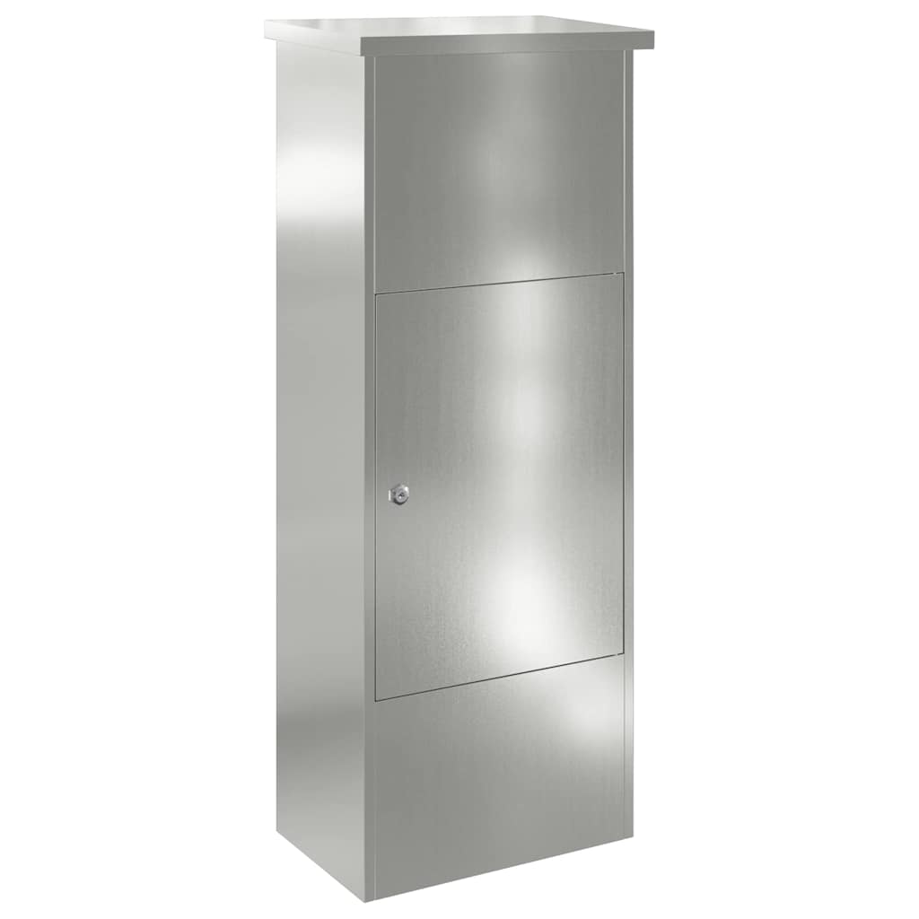 Parcel Drop Box Black 44.5 x 29 x 110.5 cm Galvanised steel