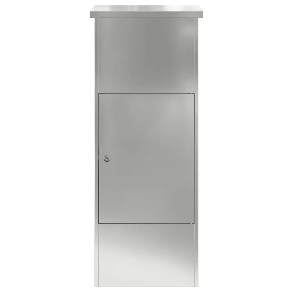 Parcel Drop Box Black 44.5 x 29 x 110.5 cm Galvanised steel