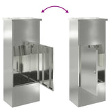 Parcel Drop Box Black 44.5 x 29 x 110.5 cm Galvanised steel
