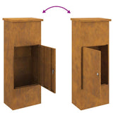Parcel Drop Box Rusty 44.5 x 29 x 110.5 cm Weathering steel