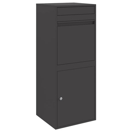 Parcel Drop Box Black 41 x 38 x 103 cm Steel