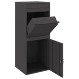 Parcel Drop Box Black 41 x 38 x 103 cm Steel