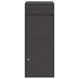 Parcel Drop Box Black 41 x 38 x 103 cm Steel