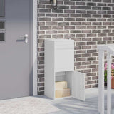Parcel Drop Box White 41 x 38 x 103 cm Steel