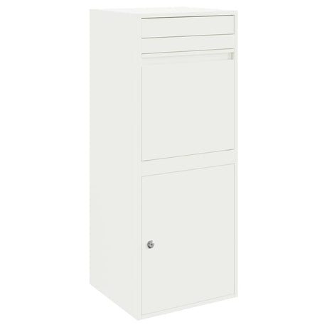 Parcel Drop Box White 41 x 38 x 103 cm Steel