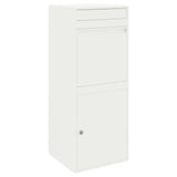 Parcel Drop Box White 41 x 38 x 103 cm Steel