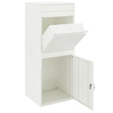 Parcel Drop Box White 41 x 38 x 103 cm Steel