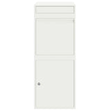 Parcel Drop Box White 41 x 38 x 103 cm Steel