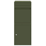 Parcel Drop Box Olive green 41 x 38 x 103 cm Steel