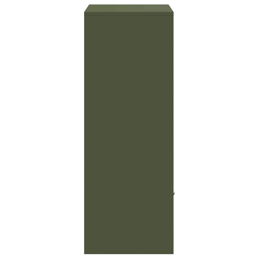 Parcel Drop Box Olive green 41 x 38 x 103 cm Steel