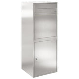 Parcel Drop Box Black 41 x 38 x 103 cm Stainless steel