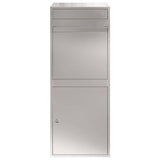 Parcel Drop Box Black 41 x 38 x 103 cm Stainless steel