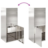 Parcel Drop Box Black 41 x 38 x 103 cm Stainless steel