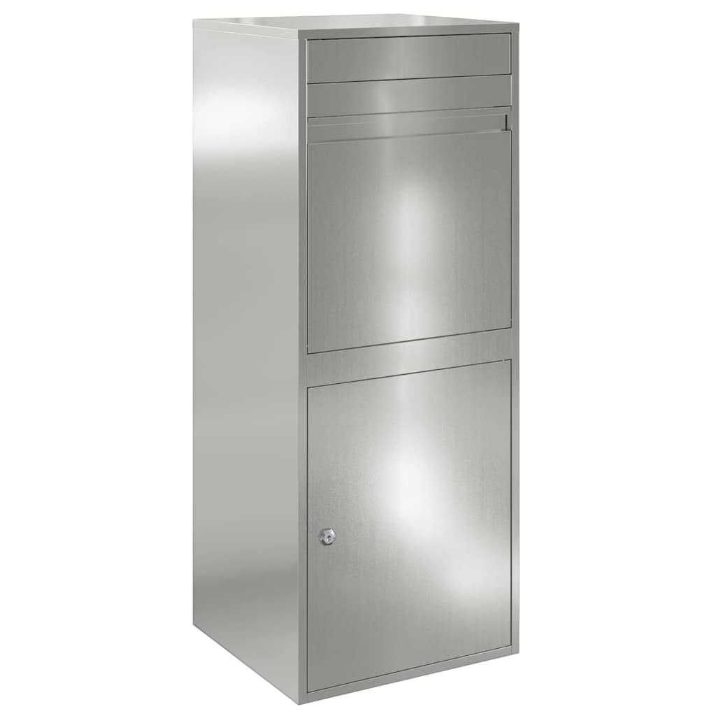 Parcel Drop Box Black 41 x 38 x 103 cm Galvanised steel