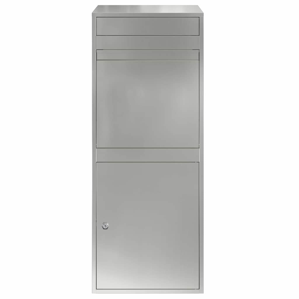 Parcel Drop Box Black 41 x 38 x 103 cm Galvanised steel