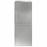 Parcel Drop Box Black 41 x 38 x 103 cm Galvanised steel