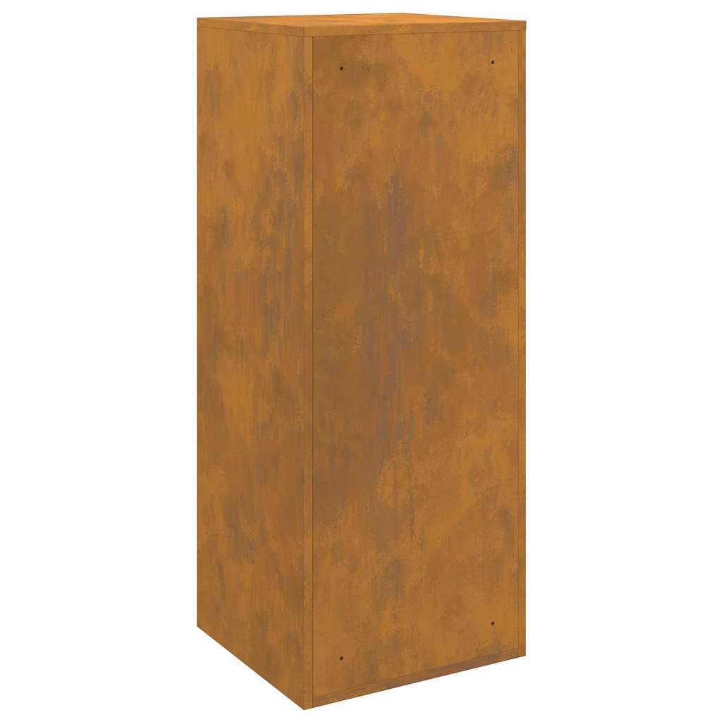 Parcel Drop Box Rusty 41 x 38 x 103 cm Weathering steel