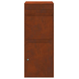 Parcel Drop Box Rusty 41 x 38 x 103 cm Weathering Steel