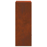 Parcel Drop Box Rusty 41 x 38 x 103 cm Weathering Steel