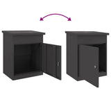 Parcel Drop Box Black 44 x 35 x 59 cm Steel