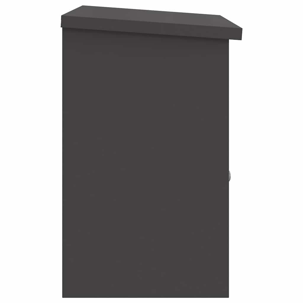 Parcel Drop Box Black 44 x 35 x 59 cm Steel