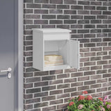 Parcel Drop Box White 44 x 35 x 59 cm Steel
