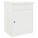 Parcel Drop Box White 44 x 35 x 59 cm Steel