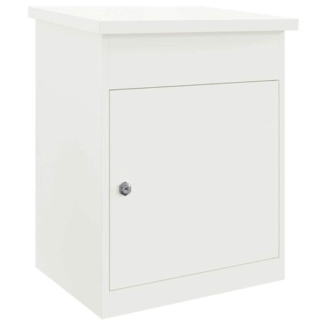 Parcel Drop Box White 44 x 35 x 59 cm Steel