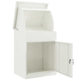Parcel Drop Box White 44 x 35 x 59 cm Steel
