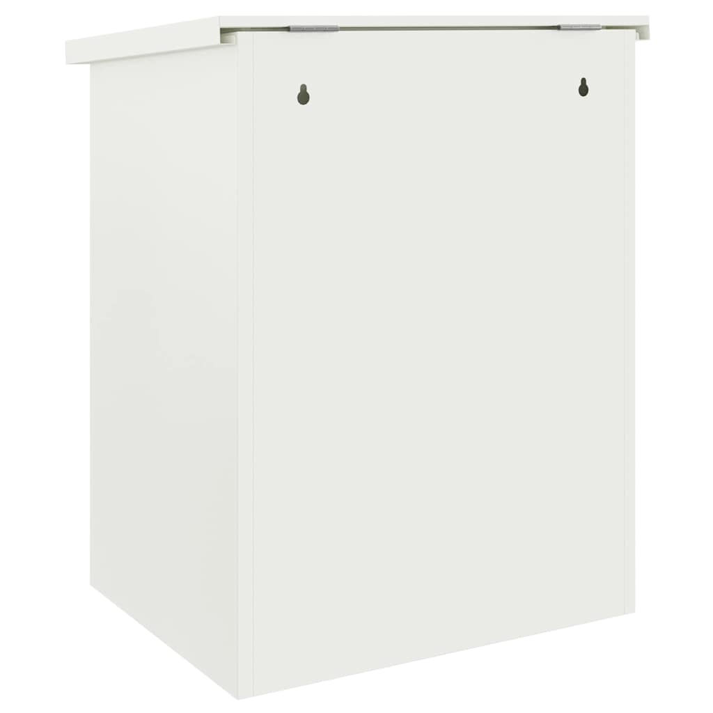 Parcel Drop Box White 44 x 35 x 59 cm Steel
