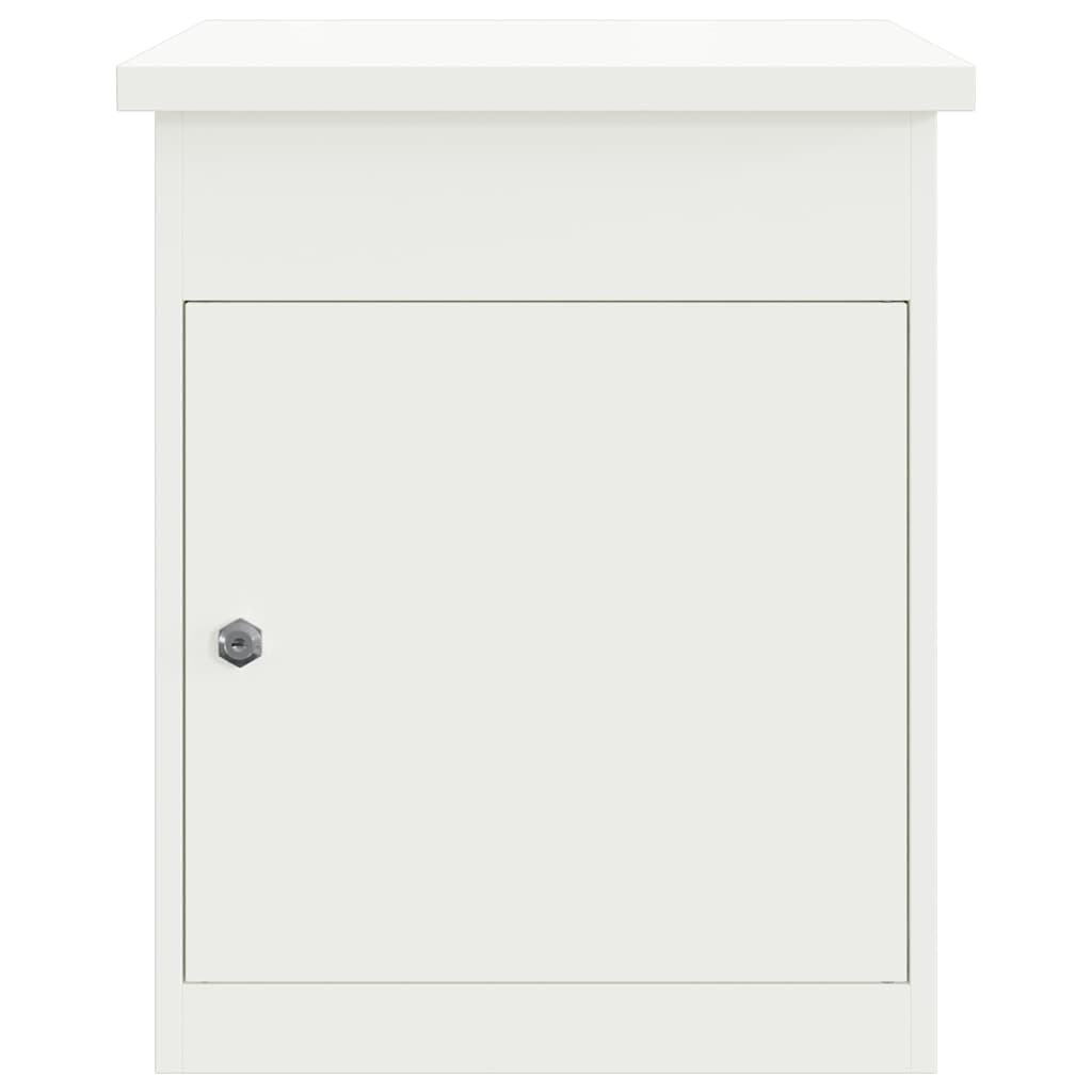 Parcel Drop Box White 44 x 35 x 59 cm Steel