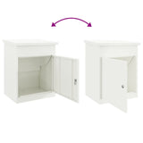 Parcel Drop Box White 44 x 35 x 59 cm Steel