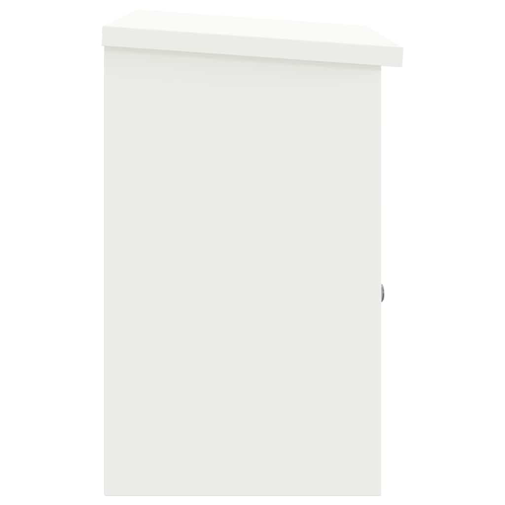 Parcel Drop Box White 44 x 35 x 59 cm Steel