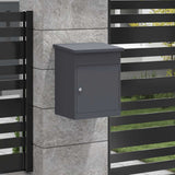 Parcel Drop Box Anthracite 44 x 35 x 59 cm Steel