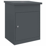Parcel Drop Box Anthracite 44 x 35 x 59 cm Steel