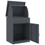 Parcel Drop Box Anthracite 44 x 35 x 59 cm Steel