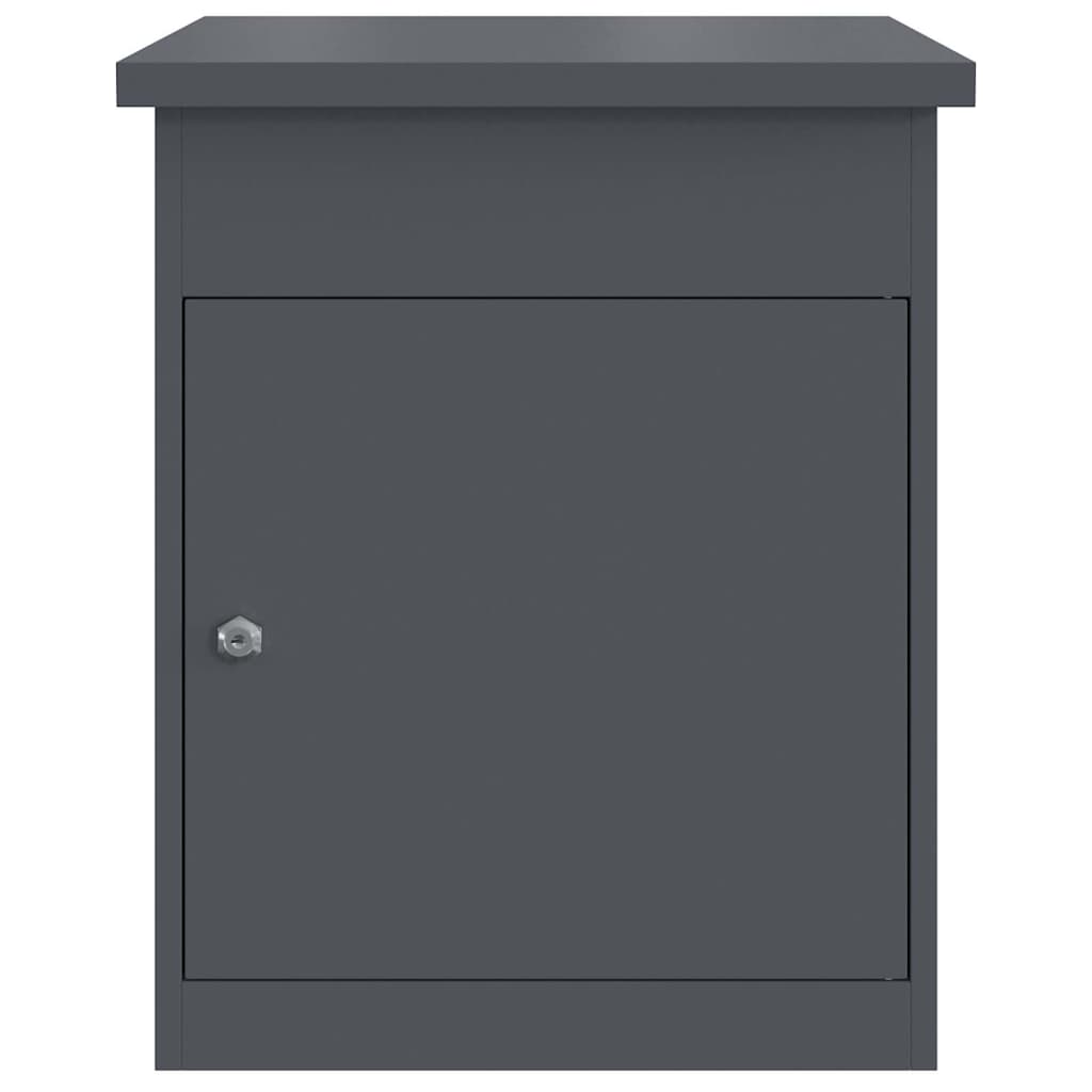 Parcel Drop Box Anthracite 44 x 35 x 59 cm Steel