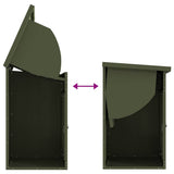 Parcel Drop Box Olive green 44 x 35 x 59 cm Steel