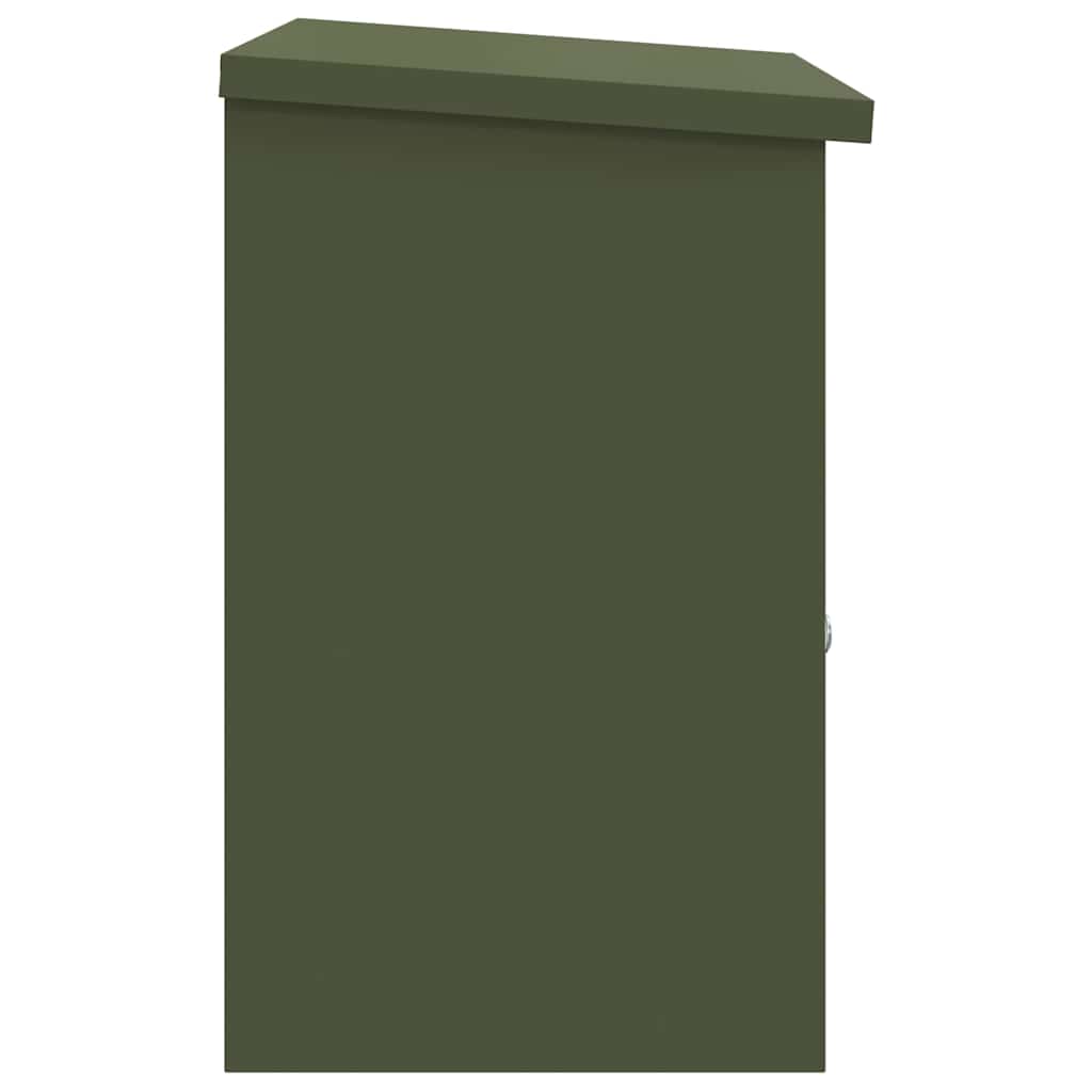 Parcel Drop Box Olive green 44 x 35 x 59 cm Steel