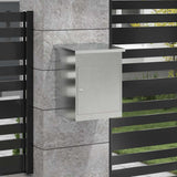 Parcel Drop Box Black 44 x 35 x 59 cm Stainless steel