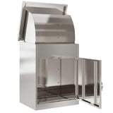 Parcel Drop Box Black 44 x 35 x 59 cm Stainless steel