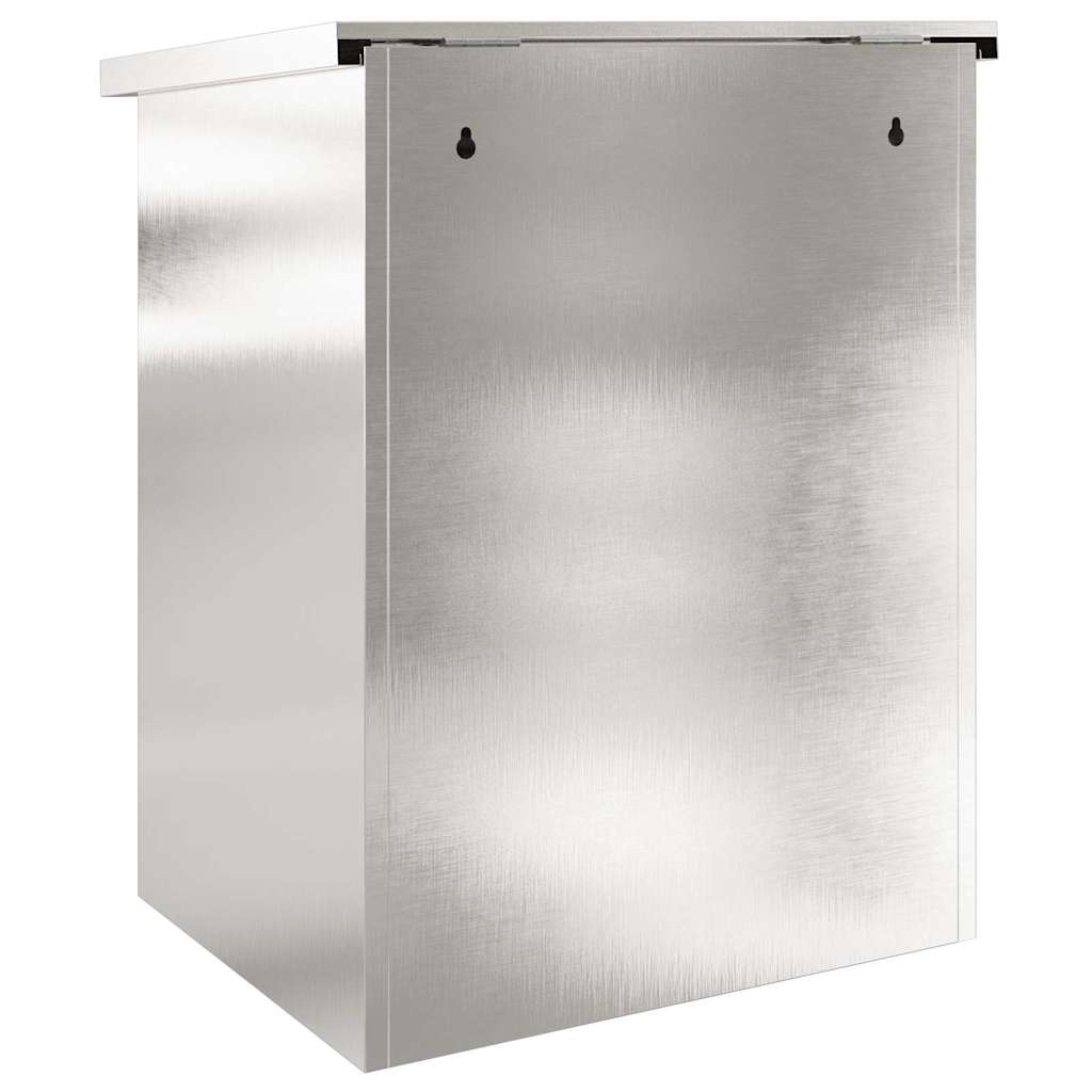 Parcel Drop Box Black 44 x 35 x 59 cm Stainless steel